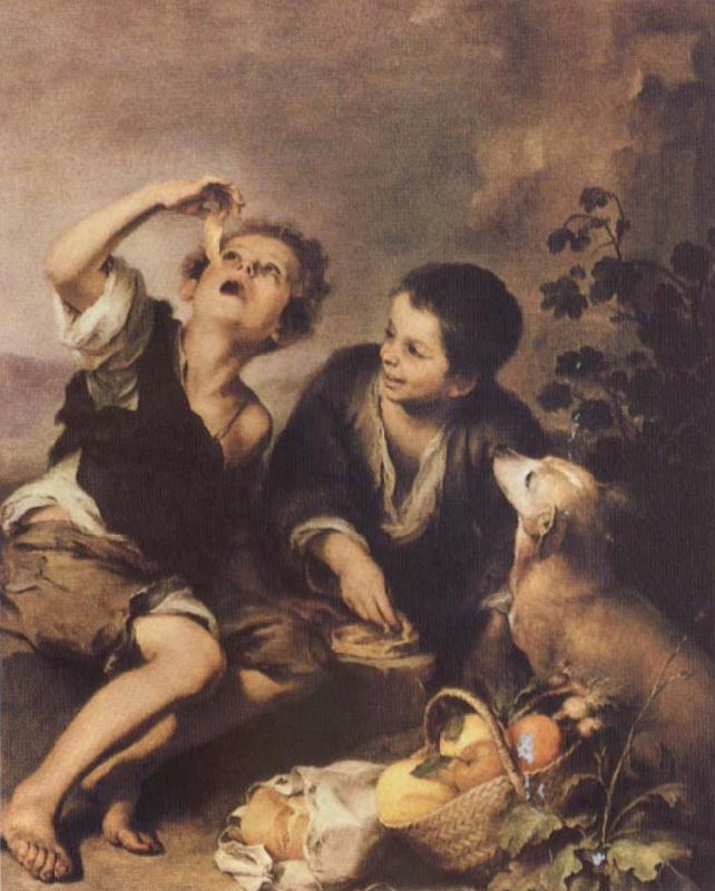Bartolome Esteban Murillo The Pie Eaters oil painting picture